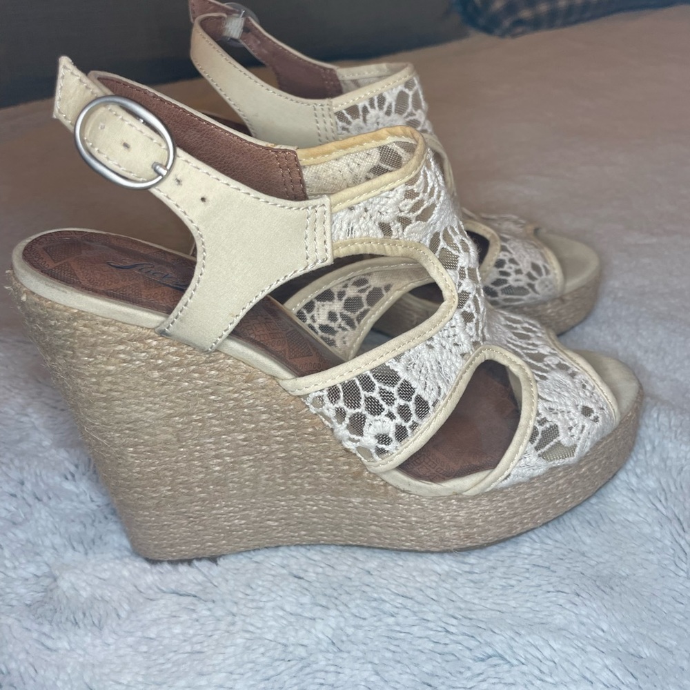Lucky brand 5 inch wedges - size 7 1/2